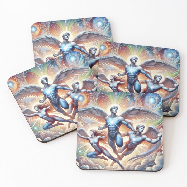 Item preview, Divine Superhero Angels: A Modern Fresco Masterpiece designed and sold by Meta2Physical.