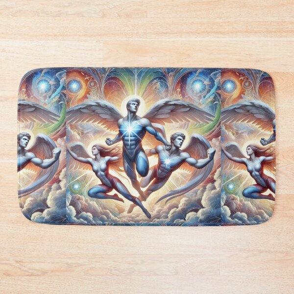 Item preview, Divine Superhero Angels: A Modern Fresco Masterpiece designed and sold by Meta2Physical.