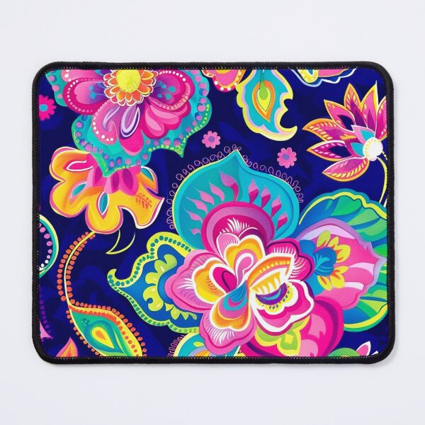Item preview, Floral Flower Aesthetic Minimalist Botanical Design Pattern Navy Background designed and sold by squishmuffin101.