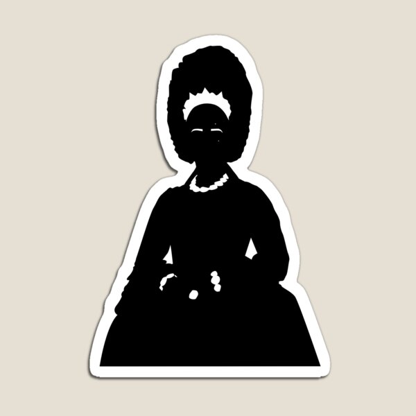 Aperçu de l'œuvre Outline of Queen Charlottle Bridgerton | Dark colored version, best on light backgrounds | Sorrows, Sorrows, Prayers créée et vendue par Haley Agra.