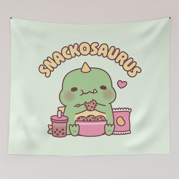 Item preview, Cute Dinosaur Munching Cookies Snackosaurus Funny designed and sold by rustydoodle.
