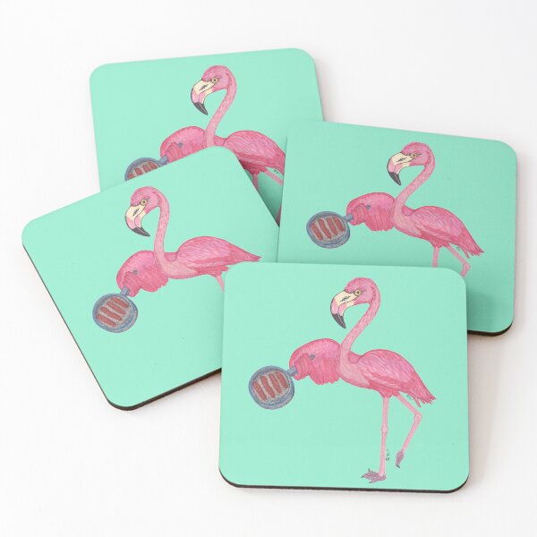 Item preview, FLAMINGO FRYING SAUSAGES designed and sold by BeritValk.