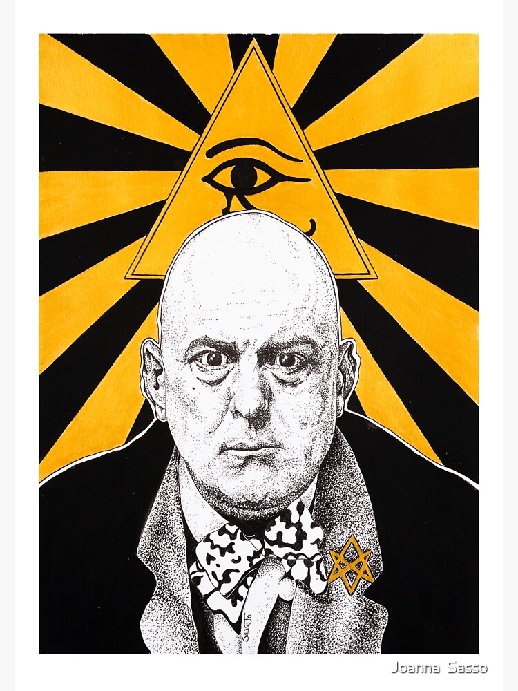 "Aleister Crowley" Sticker by SassoJo Redbubble