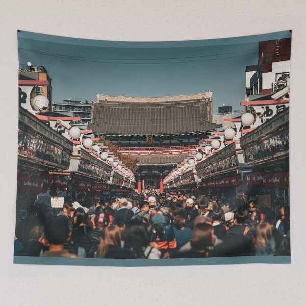 Item preview, Busy Nakamise Street Leading to Senso-ji designed and sold by pepperonishots.