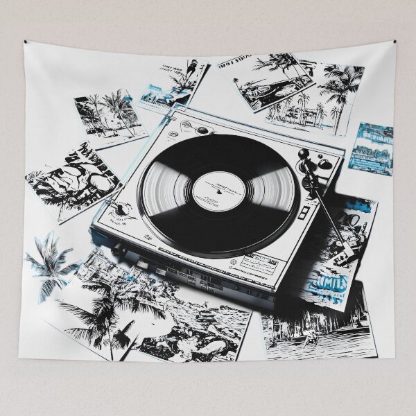 Item preview, Grooves of Time: A Vinyl Collector's Dream designed and sold by AI-Only Creations.