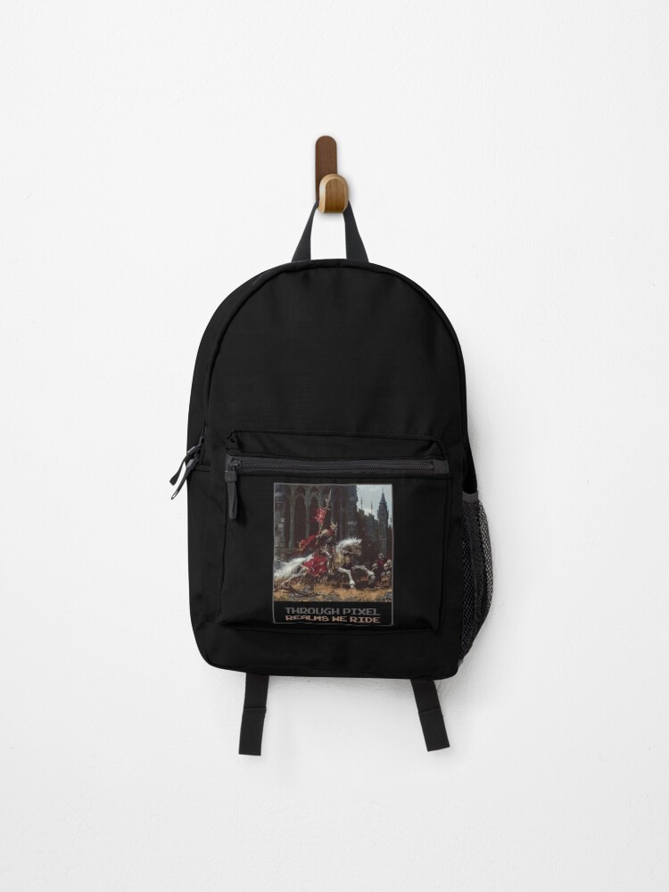 Thumbnail 1 of 3, Backpack, Through Pixel Realms We Ride designed and sold by MagicAxe.