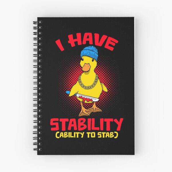 Item preview, Funny Novelty I Have Stability Ability To Stab Ducks Yellow designed and sold by BBBLClo.