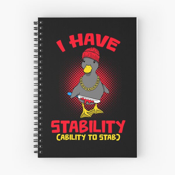 Item preview, Funny Novelty I Have Stability Ability To Stab Ducks Black designed and sold by BBBLClo.