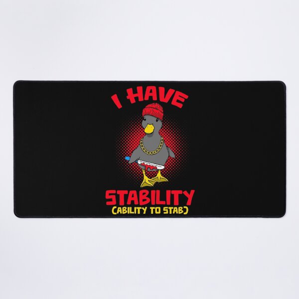 Item preview, Funny Novelty I Have Stability Ability To Stab Ducks Black designed and sold by BBBLClo.