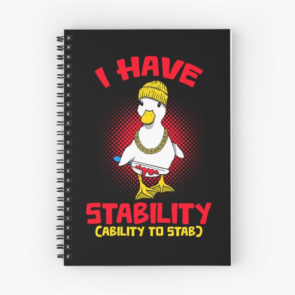 Item preview, Funny Novelty I Have Stability Ability To Stab Ducks White designed and sold by BBBLClo.