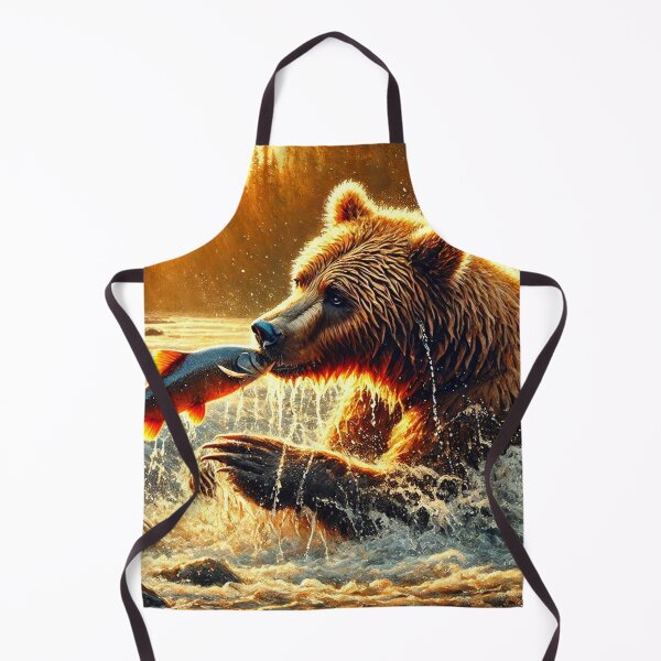 Item preview, Bear Catching Fish in the River designed and sold by takeng07.
