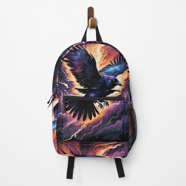 Item preview, Raven in Flight - Ink Illustration  designed and sold by ByteyCreatives.