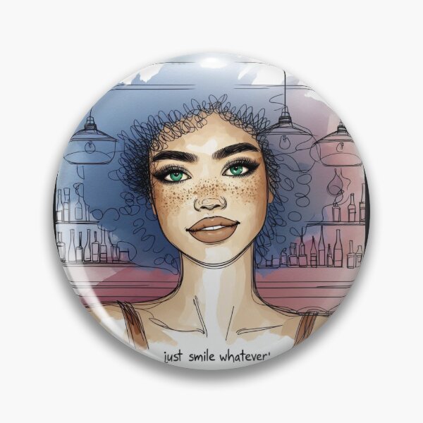 Item preview, Woman Afro hair Just smile whatever designed and sold by Nanthanon.