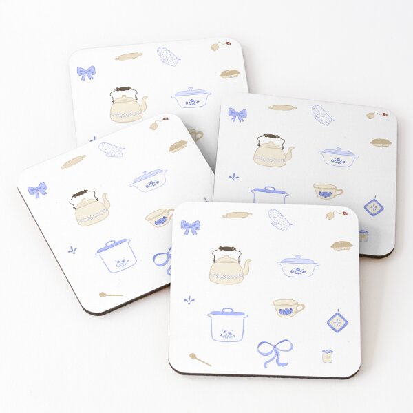 Item preview, Comforting cooking blue and white accessories set  designed and sold by rizdrawings.