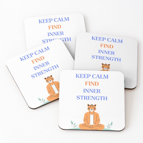 Item preview, Keep Calm Find Inner Strength designed and sold by HELLO TIGER.
