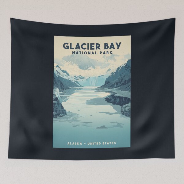Item preview, Glacier Bay National Park - Alaska - United States  designed and sold by GoodOldVintage.