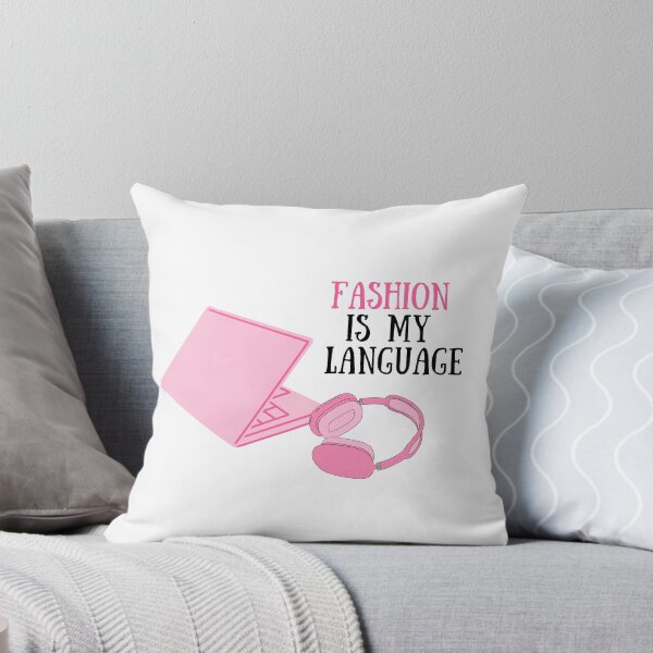 Item preview, Pink Laptop with Headphones, Fashion Quote designed and sold by juliart-pro.