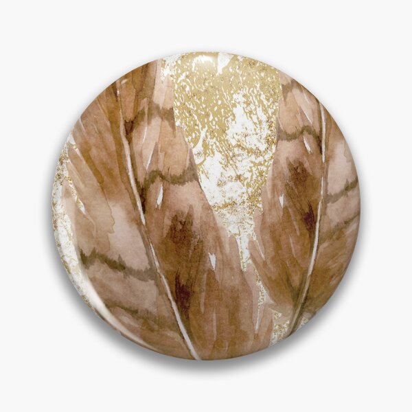 Item preview, «Digital Prints: Abstract Feathers in Brown Tones for a Boho Style Home» designed and sold by FunPrintCraft.
