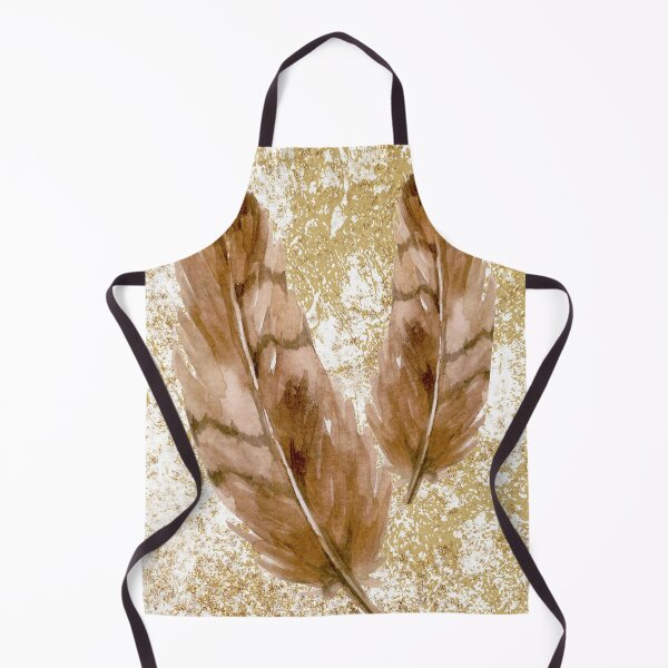 Item preview, «Digital Prints: Abstract Feathers in Brown Tones for a Boho Style Home» designed and sold by FunPrintCraft.