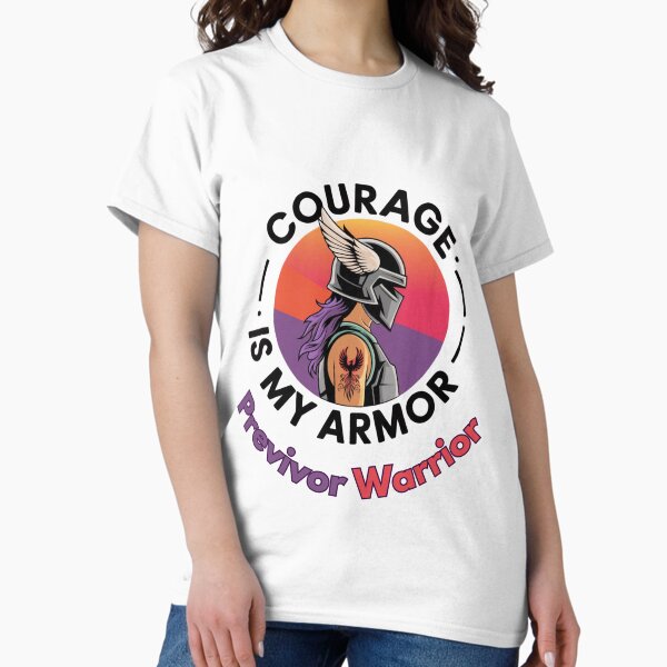 Item preview, Previvor Warrior: Courage is My Armor designed and sold by MonaCreations.
