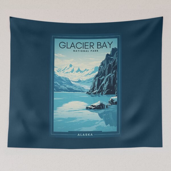 Item preview, Glacier Bay National Park - Alaska - United States  designed and sold by GoodOldVintage.