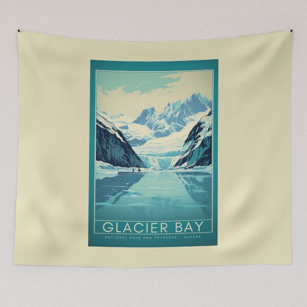 Item preview, Glacier Bay National Park - Alaska - United States  designed and sold by GoodOldVintage.