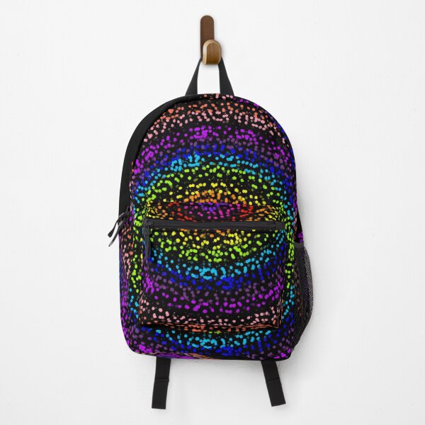 Item preview, Concentric rainbow colors dotted circles designed and sold by Stefrait-7.