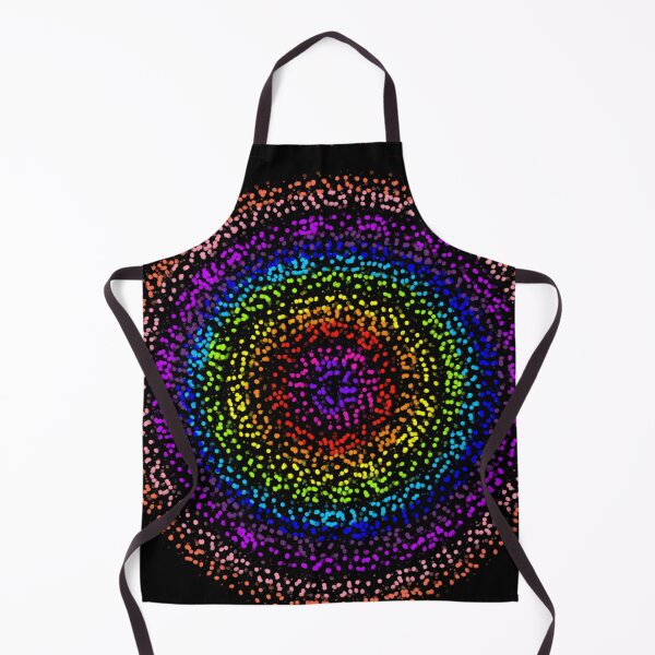 Item preview, Concentric rainbow colors dotted circles designed and sold by Stefrait-7.
