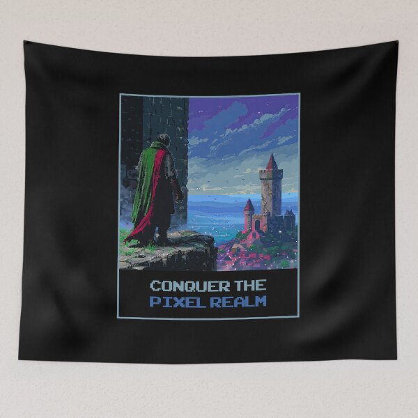 Item preview, Conquer The Pixel Realm designed and sold by MagicAxe.