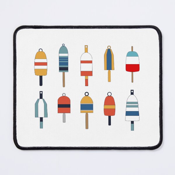Item preview, Illustration of lobster bouys designed and sold by HelenDBVickers.