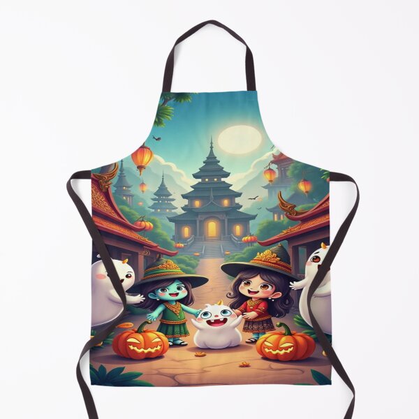 Item preview, Cute Thai Halloween: Friendly Ghosts and Smiling Spirits designed and sold by ThaiGallery.