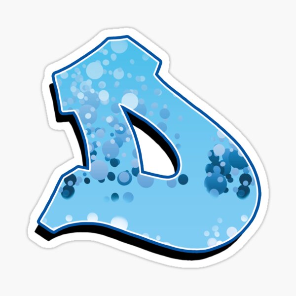D - bubbles Sticker