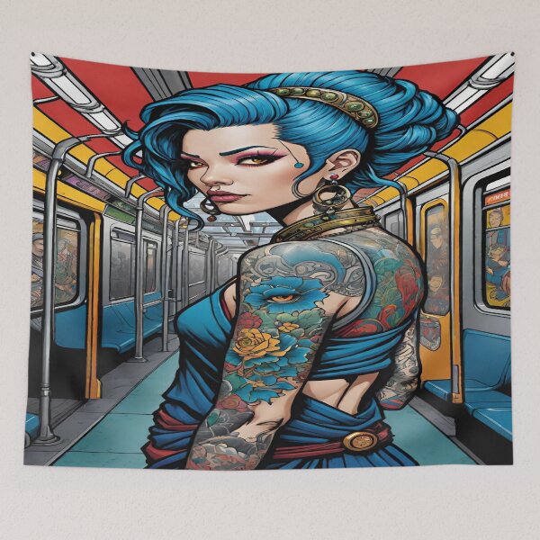 Item preview, Tattooed Lady 3 designed and sold by PoloPrintsUK.