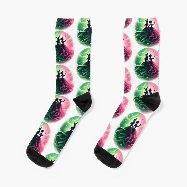 Elphaba & Glinda Wicked the Musical Defying Gravity Socks