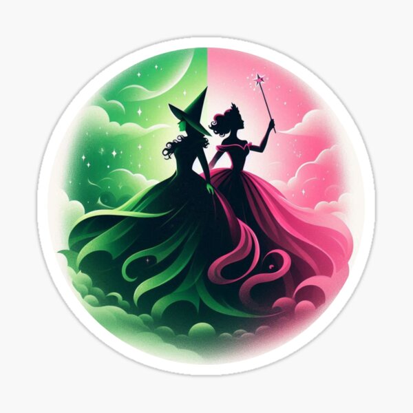Item preview, Elphaba & Glinda Wicked the Musical Defying Gravity designed and sold by NerdiPop.