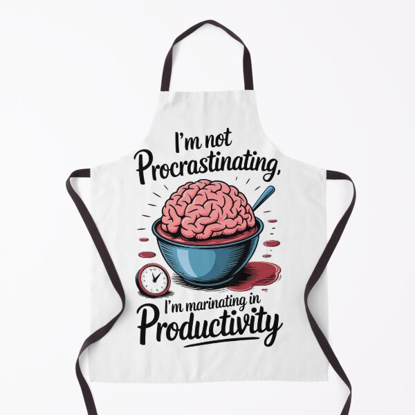 Item preview, I'm Not Procrastinating, I'm Marinating in Productivity Brain Art designed and sold by ObjCrea123.