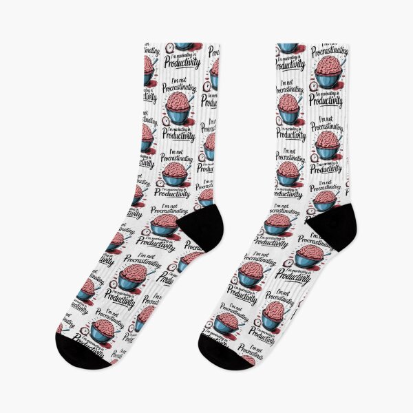 Item preview, I'm Not Procrastinating, I'm Marinating in Productivity Brain Art designed and sold by ObjCrea123.
