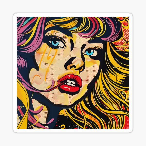Item preview, Pop Art Girl 1 designed and sold by AstroRisq.
