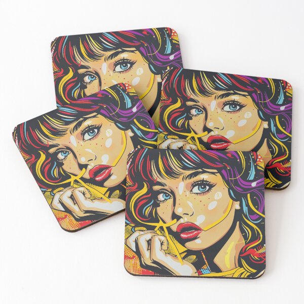 Item preview, Pop Art Girl 3 designed and sold by AstroRisq.