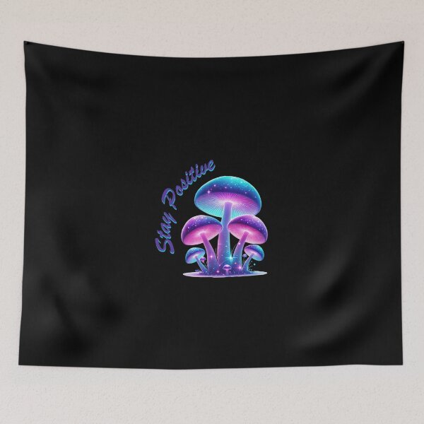 Item preview, Galactic Glow Mushrooms - Stay Positive designed and sold by TeslaSt0re.
