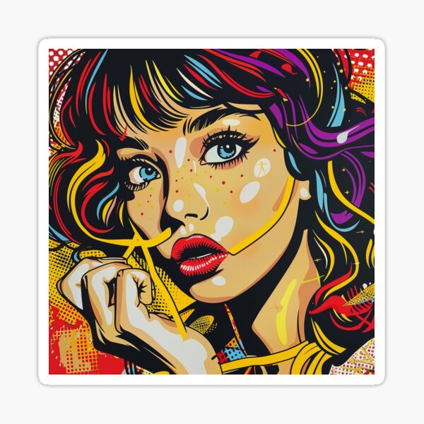 Item preview, Pop Art Girl 3 designed and sold by AstroRisq.