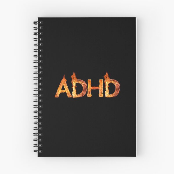 Item preview, On a black background the inscription "ADHD" - living fire. 1 designed and sold by My-fake-places.