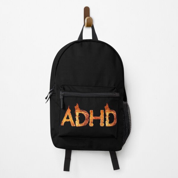 Item preview, On a black background the inscription "ADHD" - living fire. 1 designed and sold by My-fake-places.