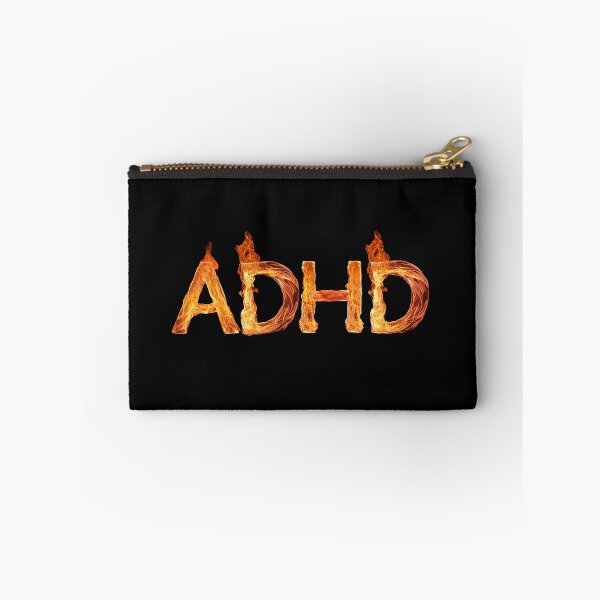 Item preview, On a black background the inscription "ADHD" - living fire. 1 designed and sold by My-fake-places.