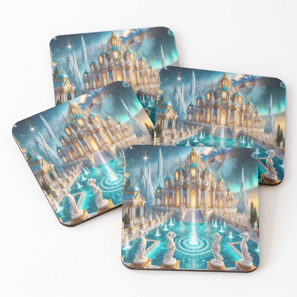 Item preview, Fantasy Opulent Ornate Castle in a Celestial Dream Paradise designed and sold by Meta2Physical.
