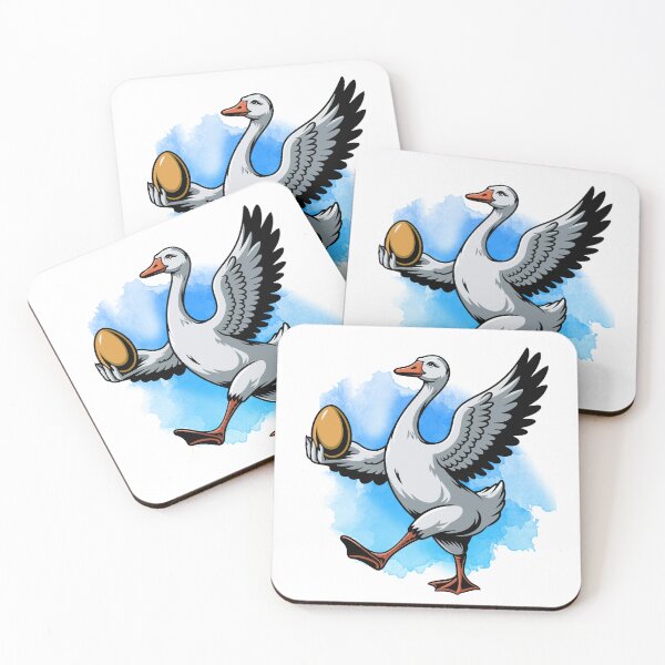 Item preview, Golden Egg Goose Cartoon designed and sold by EurekaHunters.