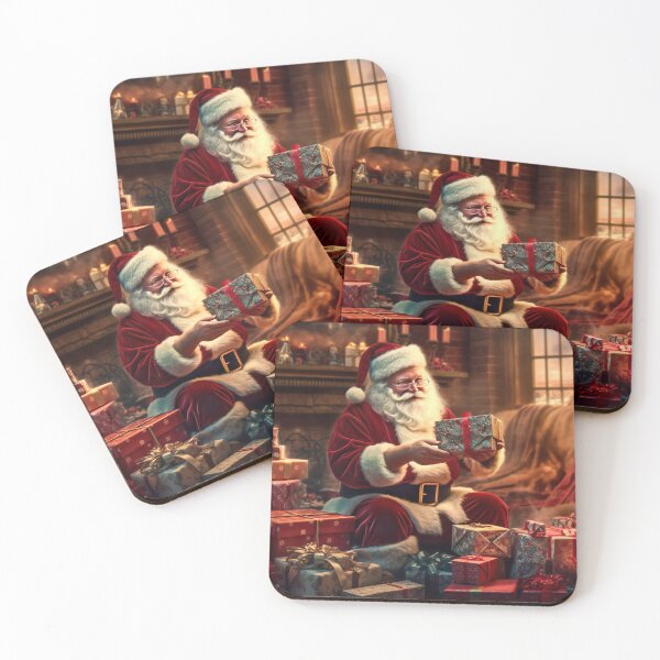 Item preview, Christmas - Santa Holding Gift designed and sold by KootenayDesigns.