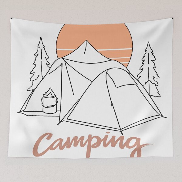 Item preview, camping vibe designed and sold by aliraweb.