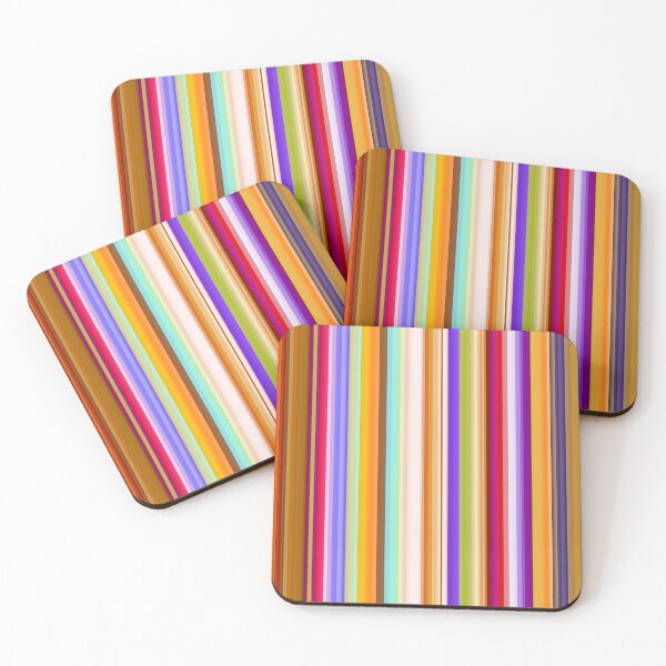 Item preview, Vertical Stripes in Brown, Purple, Blue and Red designed and sold by KaSaPo.