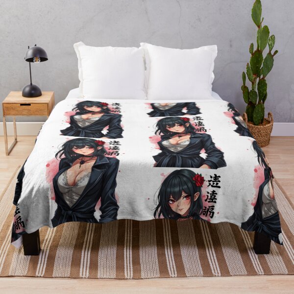 Item preview, Mysterious Anime Girl with Red Rose | Dark Hair, Lace Top & Black Coat | Japanese Manga Art designed and sold by Anime Shape.